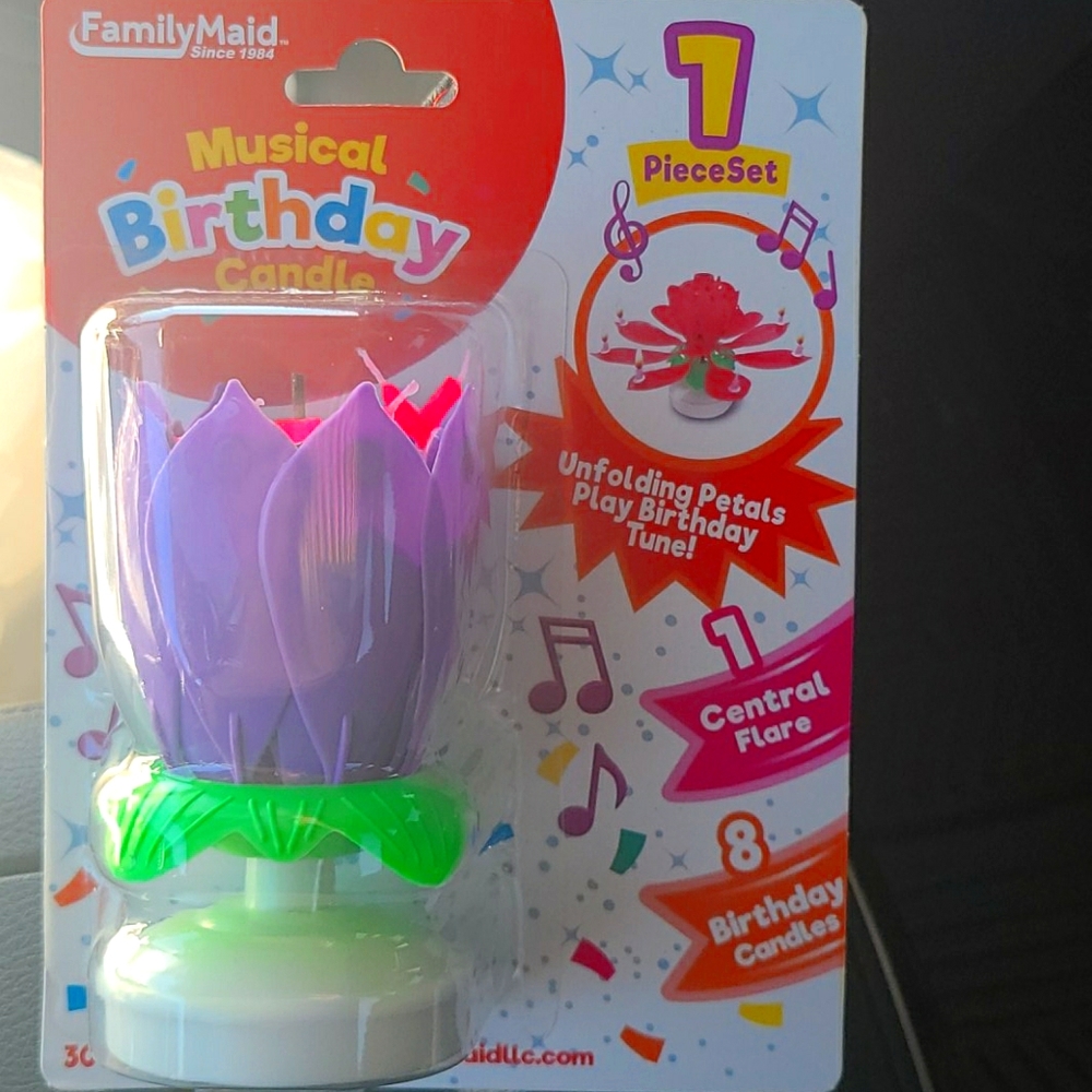 Musical Birthday candle